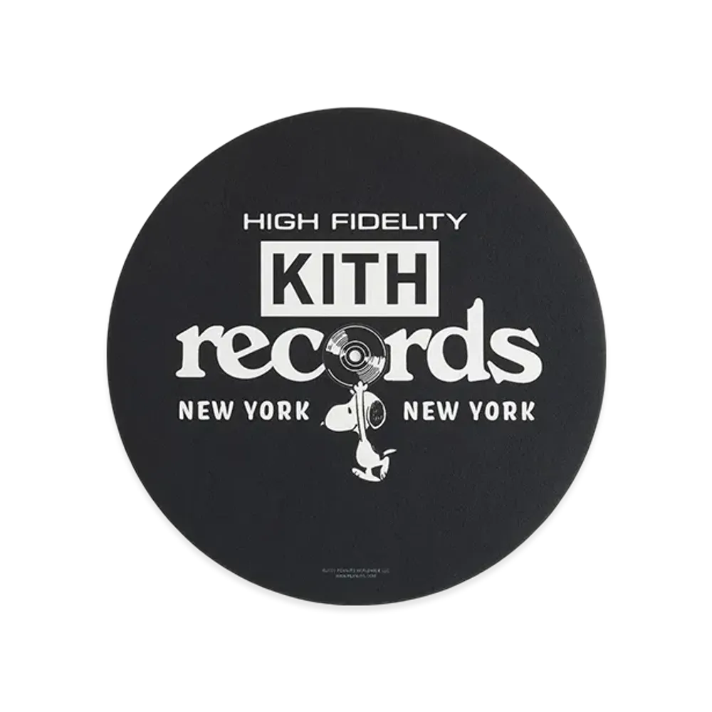 Kith x Peanuts Kith Records Slip Mat "Black"