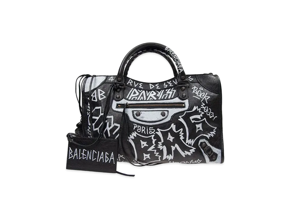 BALENCIAGA Handbag Calfskin "Black"