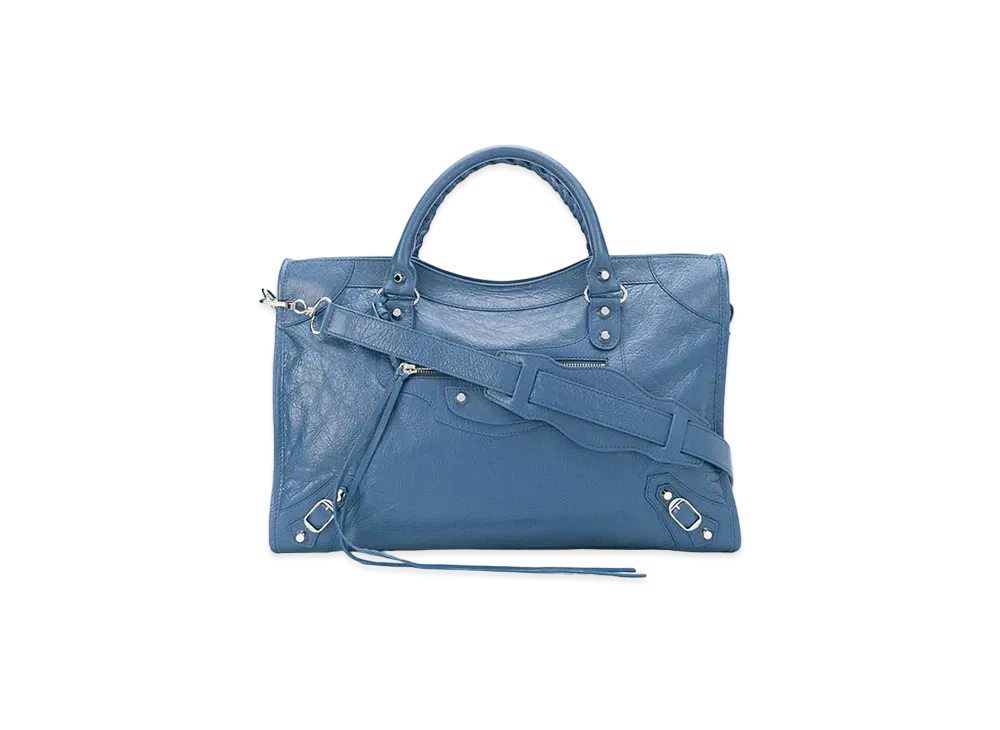 BALENCIAGA Classic City Shoulder Bag "Blue"