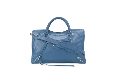 BALENCIAGA Classic City Shoulder Bag "Blue"