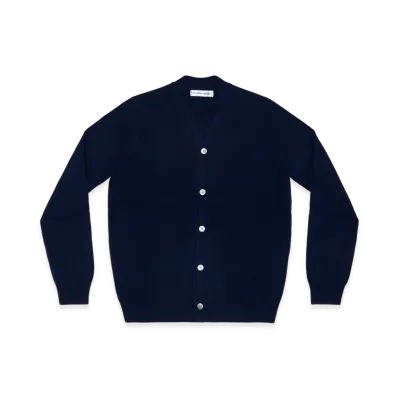 COMME des GARCONS SHIRT Cardigan V Neck "Navy"