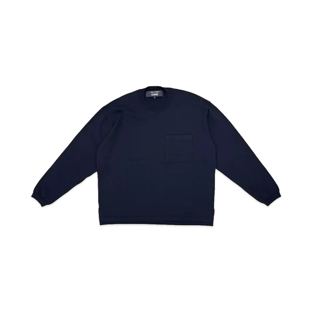 COMME des GARCONS HOMME Cotton Wool Oversize Knit "Navy"