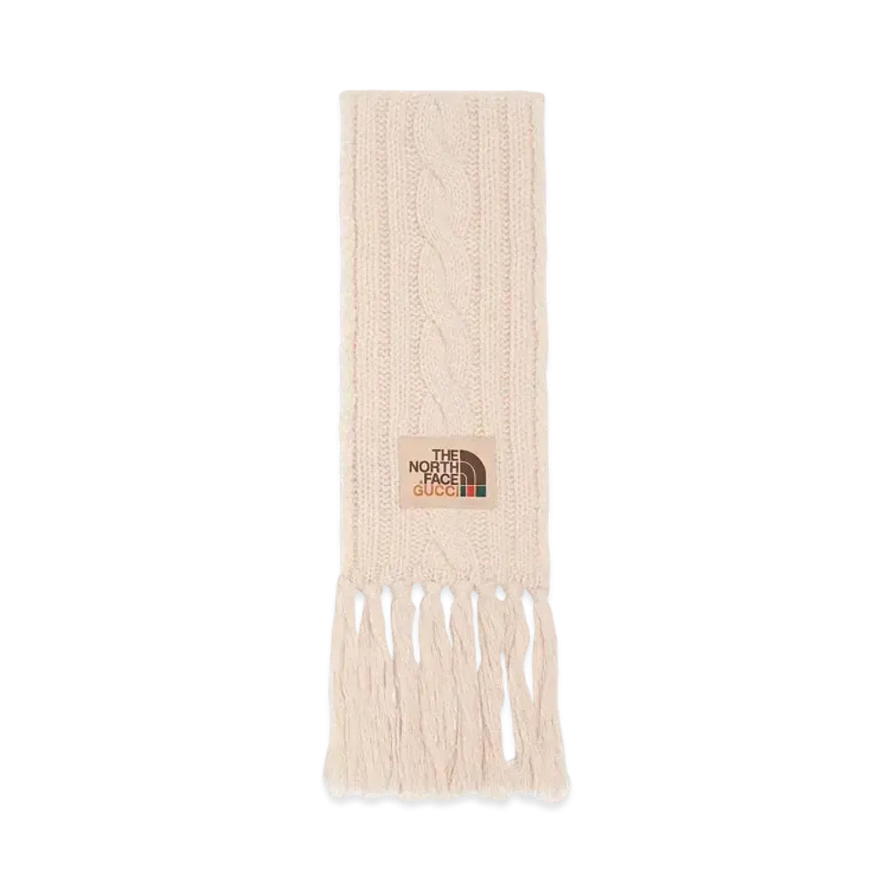 Gucci x The North Face Wool Scarf "Off White"