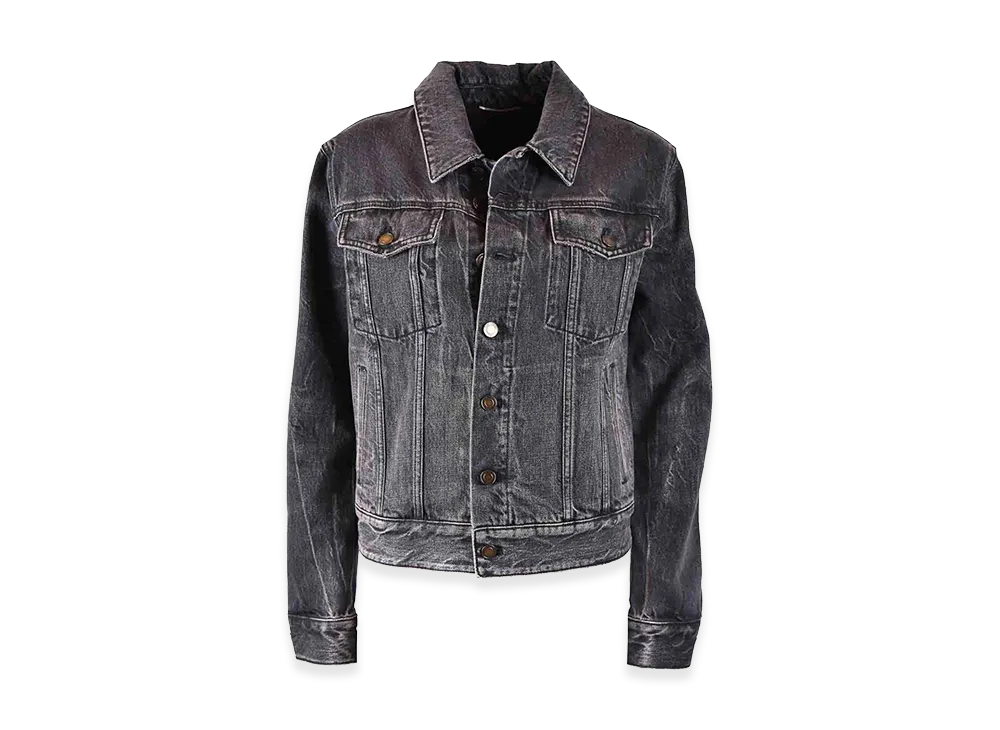 Saint Laurent Women's Casual Jacket "Dark Wash"