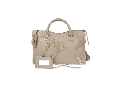 BALENCIAGA Handbag Lambskin "Grey"