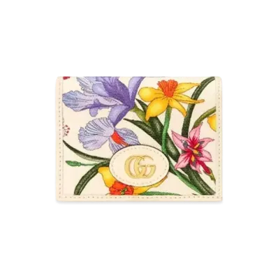 GUCCI Flora GG Marmont Mini Wallet Japan Exclusive "Ivory"