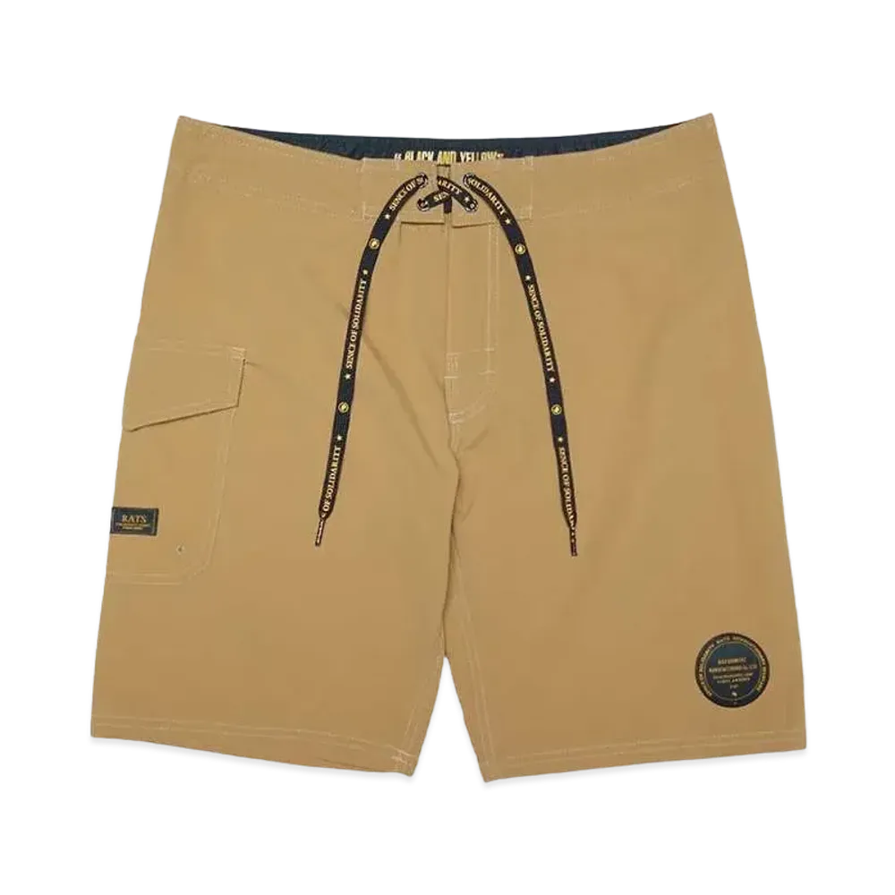 RATS LOGO SURF SHORT "BROWN"