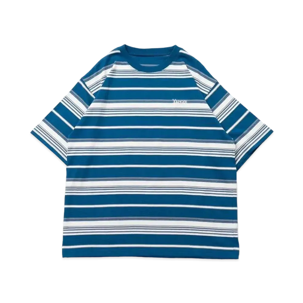 Younger Song multi border T "Blue"