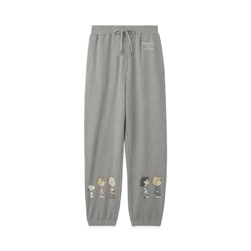 GELATO PIQUE x PEANUTS Homme Fleece Long Pants "Gray"