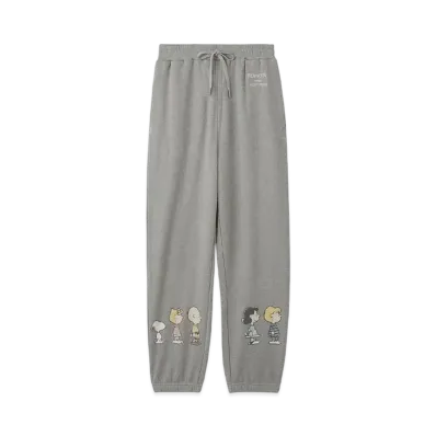 GELATO PIQUE x PEANUTS Homme Fleece Long Pants "Gray"