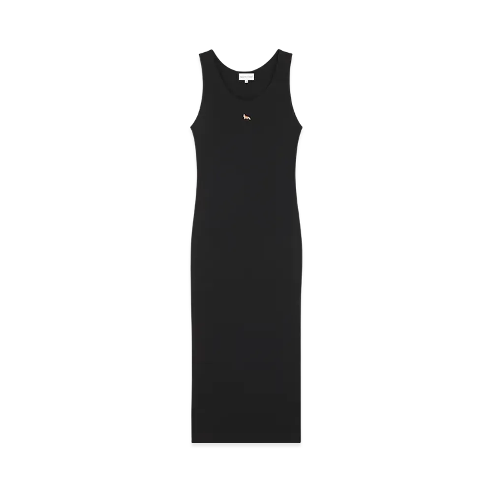 Maison Kitsune Baby Fox Rib Tank Dress "Black"