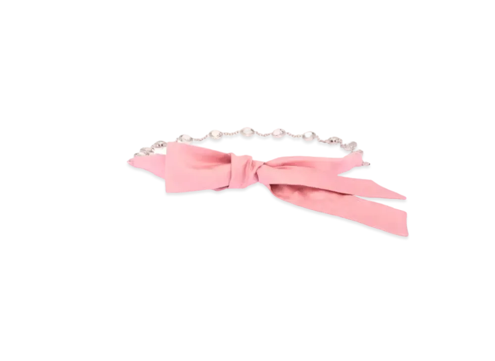 MIU MIU Crystal Chain Belt "Pink"