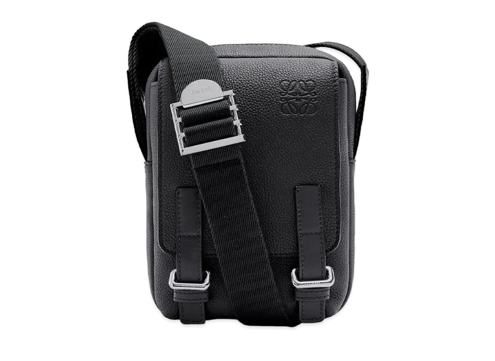 LOEWE Xs Military Crossbody In Soft Grained Calfskin "Black"