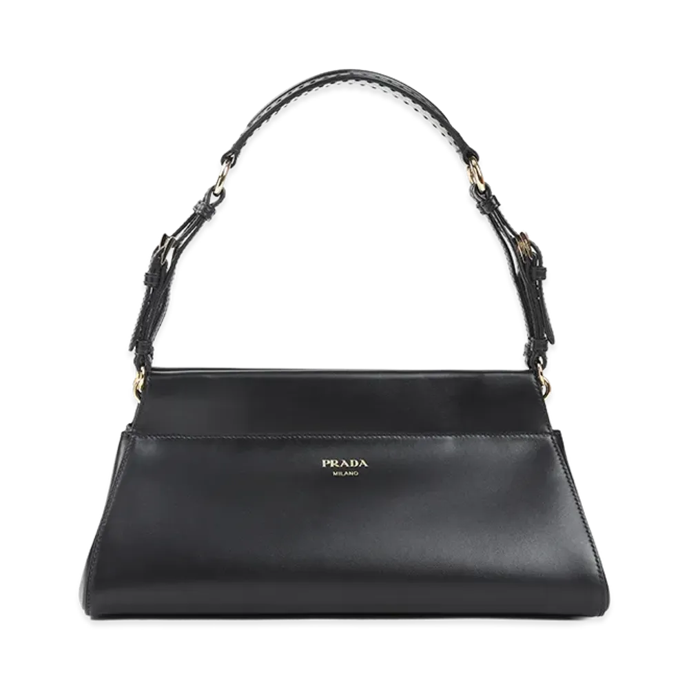 PRADA Women's 'Enchaine' Medium Shoulder Bag "Black"