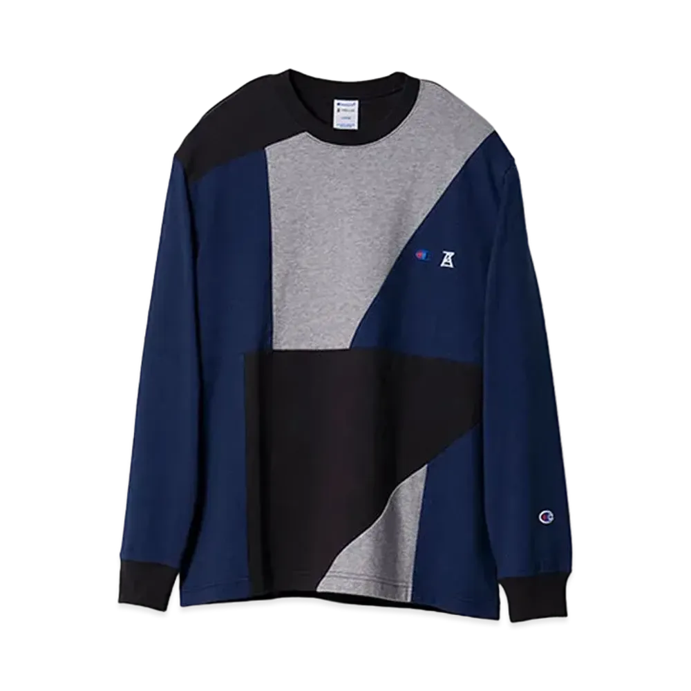 ANREALAGE x Champion Long Sleeb T-Shirt "Navy"