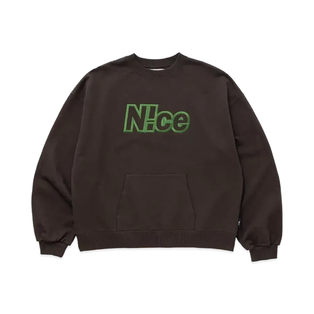 N!ce Logo Sweat "Brown"