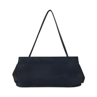 The Row Abby Bag in Suede "Dark Navy"