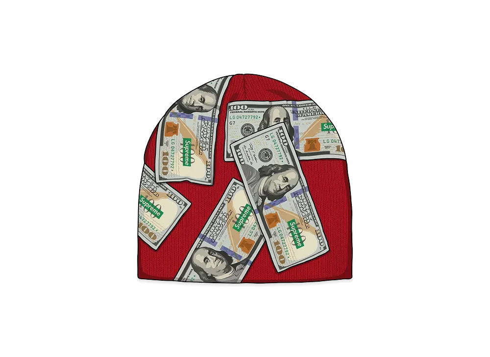 Supreme Money Beanie "Red"