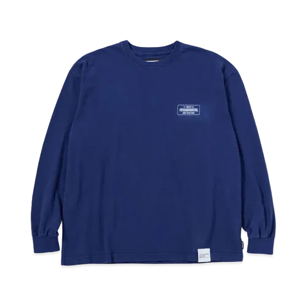 NEIGHBORHOOD Sulfur Dye Crewneck LS "Navy"