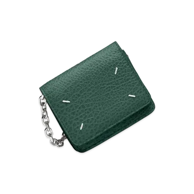 Maison Margiela 4-Stitch Chain Wallet "Green"