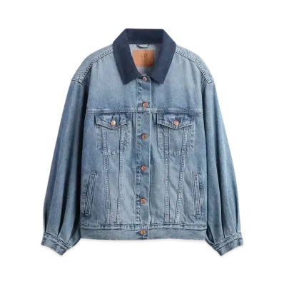 GAP x DOEN Oversized Icon Denim Jacket "Washed Medium Blue"