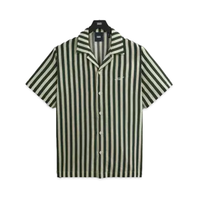 Kith Striped Thompson Camp Collar Shirt "Agate"