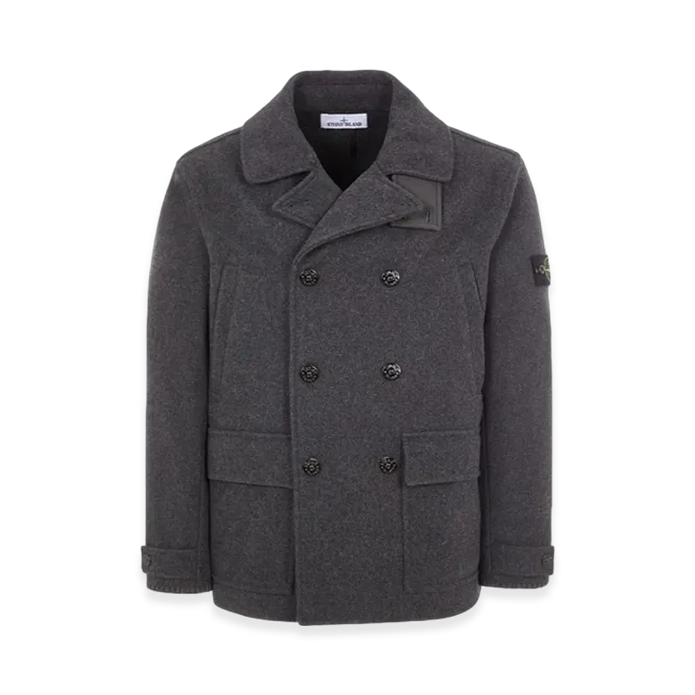 Stone Island 43030 Panno Speciale Wool Nylon Peacoat - 23FW "Dark Grey"