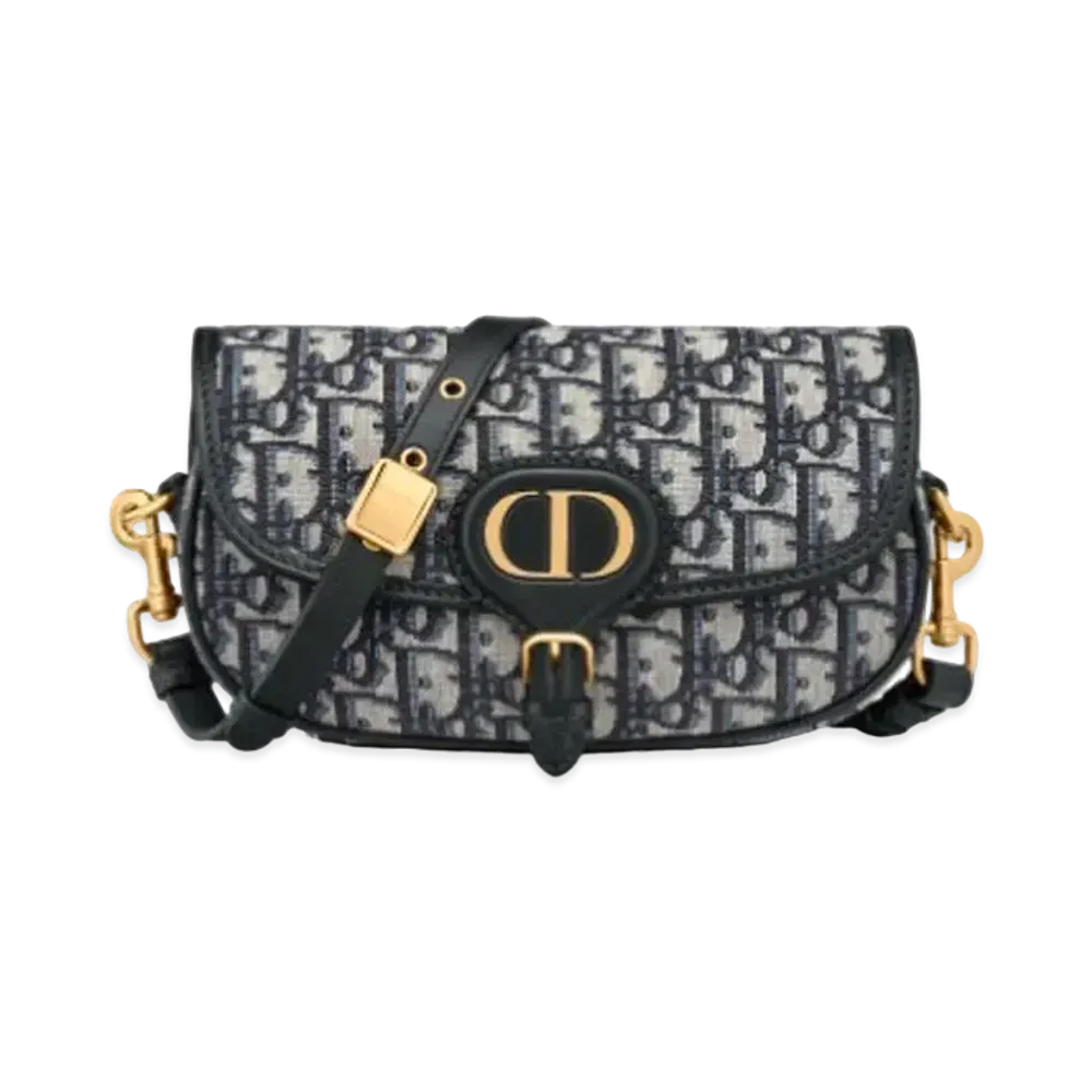 DIOR Oblique Jacqurard Bobby East-West Bag "Blue"