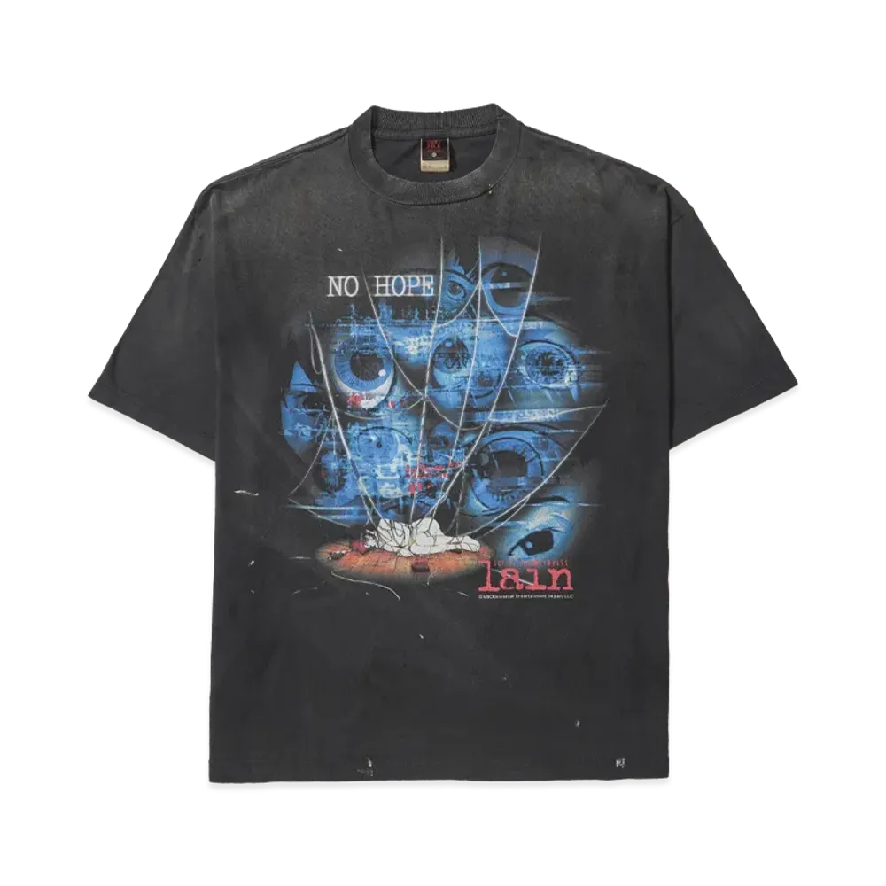 SAINT Mxxxxxx x serial experiments lain x Geeks Rule Lain SS T-Shirt/No Hope "Black"