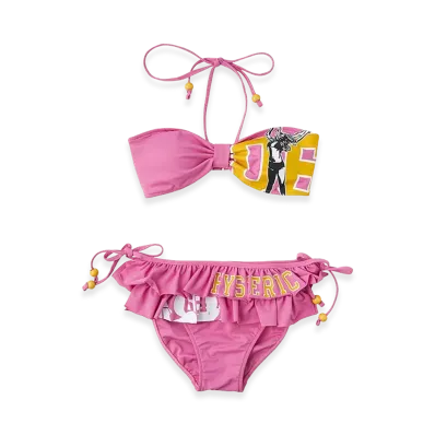 HYSTERIC GLAMOUR Women's Hysteric 6 Remix Bikini "Pink"