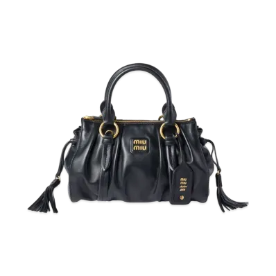 MIUMIU Joie Nappa Leather Bag "Black"