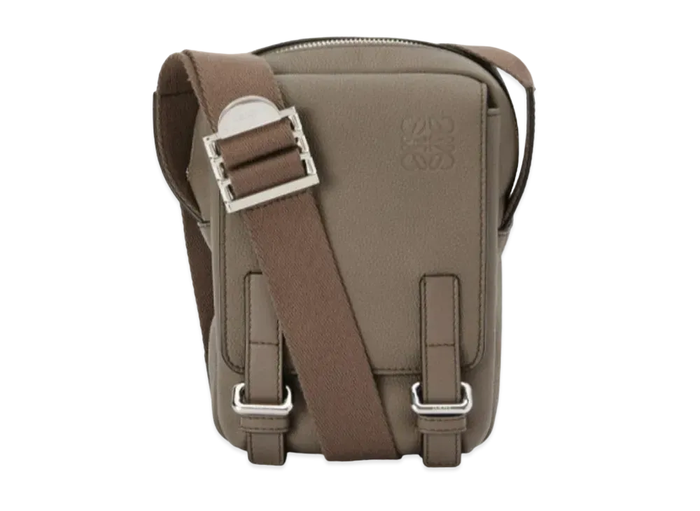 LOEWE Xs Military Crossbody In Soft Grained Calfskin "Dark Moss"