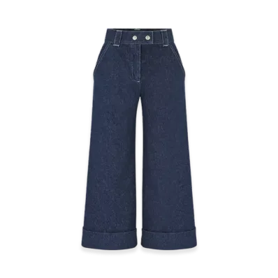 Dior Kids Cotton Denim Loose-Fit Jeans "Navy Blue"