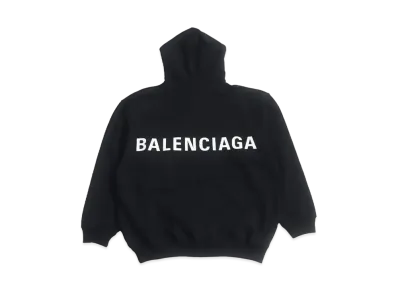 BALENCIAGA Back Logo Hoodie "Black"
