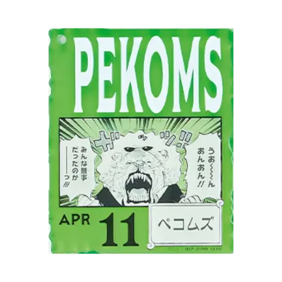 BANDAI "Ichiban Kuji" -ONE PIECE BASE SHOP Lottery 366DAYS OF BIRTHDAYS- Birth Month January-March Me Colors Acrylic Block Charm Prize 4/11 Pekoms