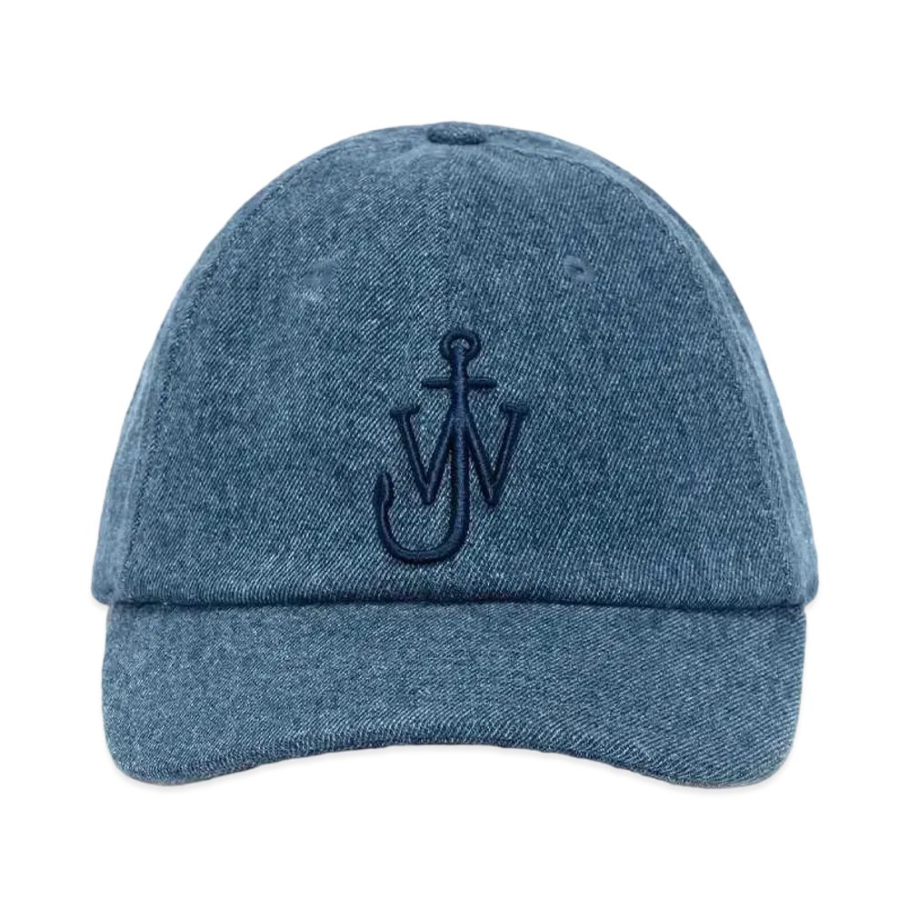 JW ANDERSON Baseball Cap With Anchor Logo "Denim Blue"