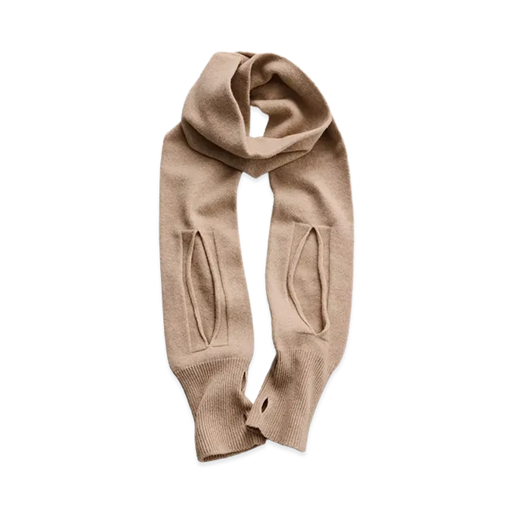 NICENESS Toby Vicuña Cashmere Sleeve Muffler "Natural"