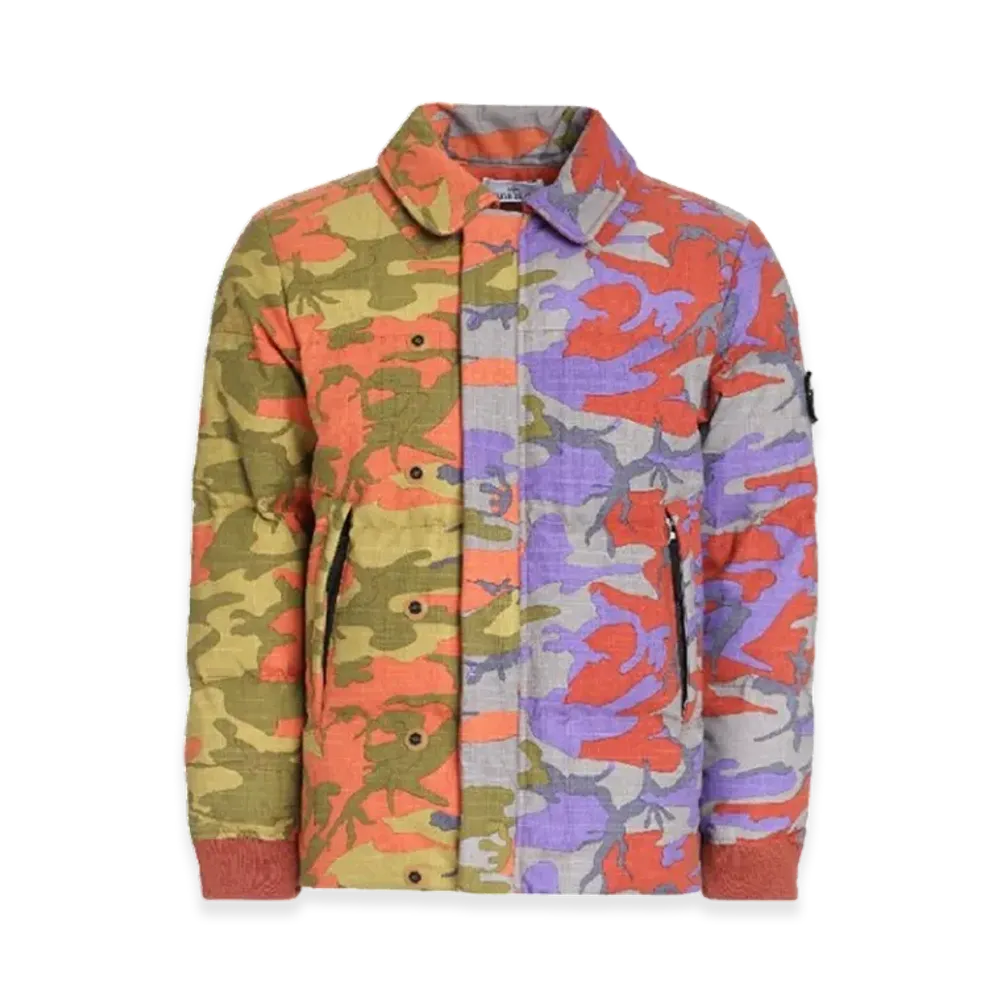 Stone Island 435E6 Heritage Camo Ripstop Nylon Down Jacket - 22FW "Brick"