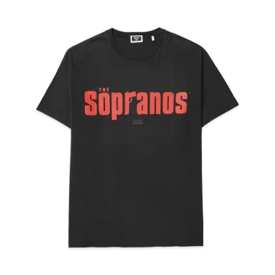 Kith x The Sopranos Main Logo Vintage Tee "Black"