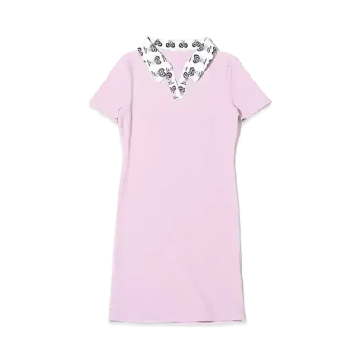 atmos pink x eicHi! HOnOKA Tight Dress With Collar "Purple"