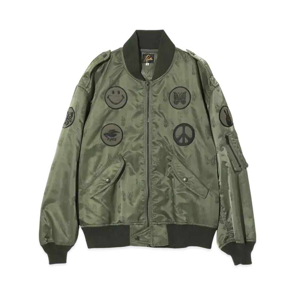 NEEDLES L2-B Jacket - Papillon Jq. Sateen "Khaki"
