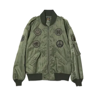 NEEDLES L2-B Jacket - Papillon Jq. Sateen "Khaki"