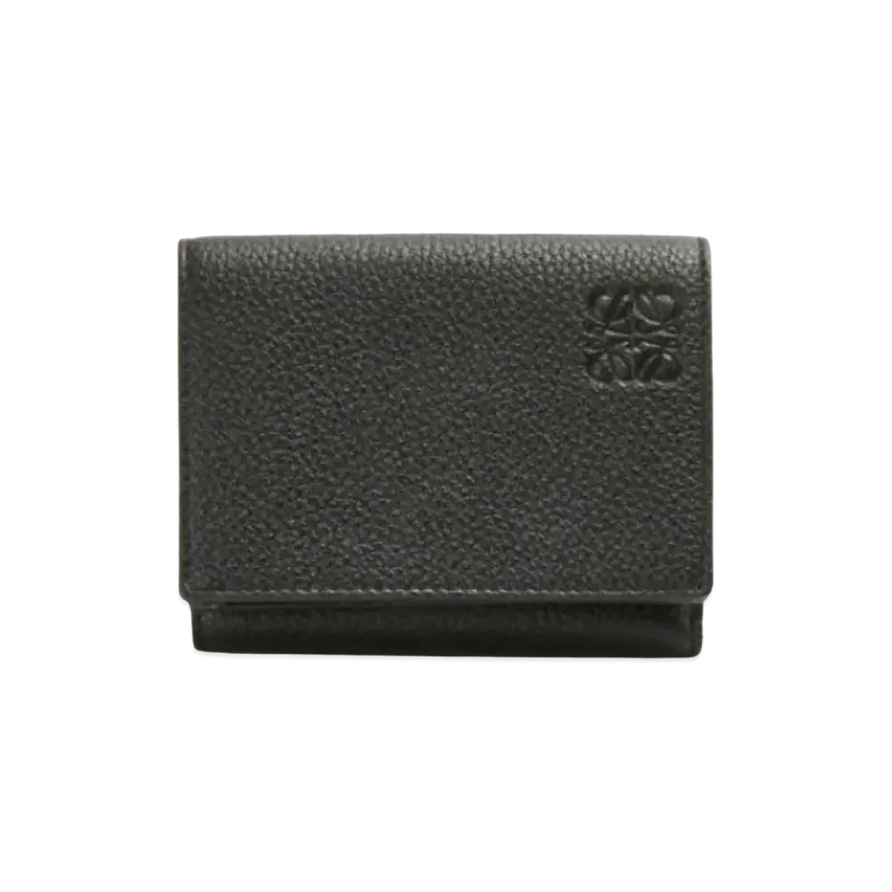 LOEWE Trifold Wallet Soft Grain Calf "Black"