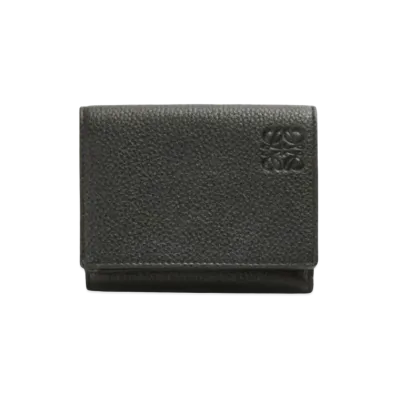 LOEWE Trifold Wallet Soft Grain Calf "Black"