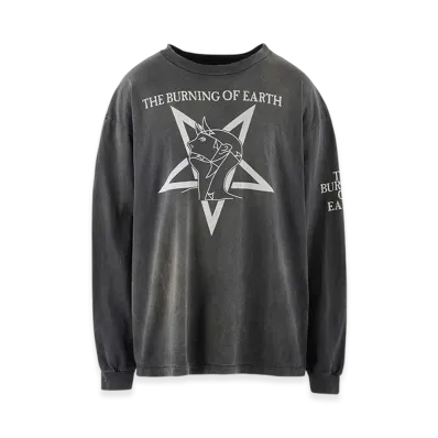 Saint Mxxxxxx LS Tee Burn Of Earth "Black"