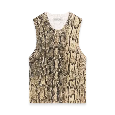 DRIES VAN NOTEN Women's Snake Print Sweater "Beige"