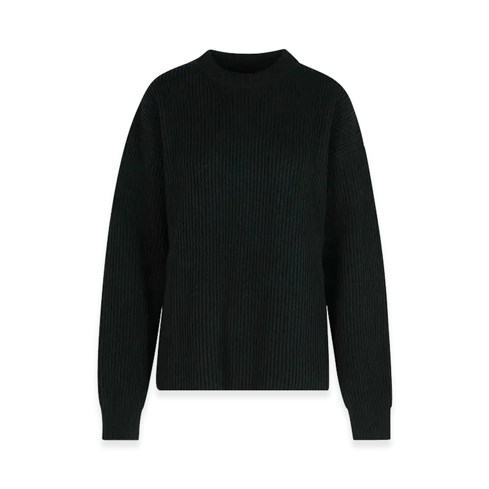 Jil Sander Women's Wool Crew Neck Sweater "Black"
