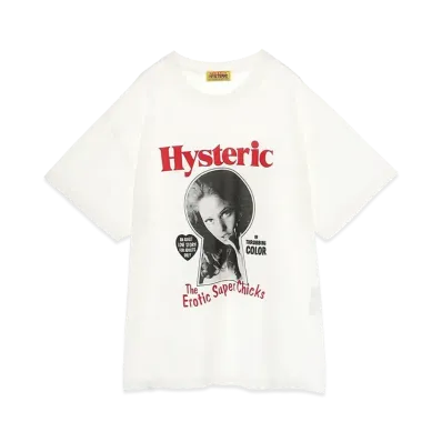 HYSTERIC GLAMOUR Erotic Chicks Oversized T-Shirt "White"