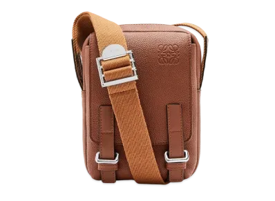 LOEWE Xs Military Crossbody In Soft Grained Calfskin "Cognac"