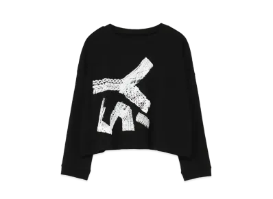 Yohji Yamamoto Y's SMOOTH KNIT Y's FOAM PRINT BAGGY PULLOVER "Black"
